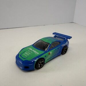 Hot Wheels 2012 Toyota Supra Falken Tire Blue Green HW City